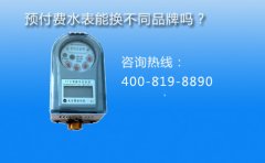 预付费水表能换不同的品牌吗?